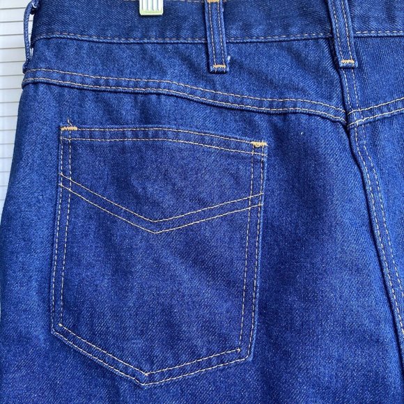 Sears Roebucks Jeans Straight Dark Wash Vtg 70s - Picture 10 of 12